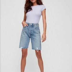 NWT AGOLDE 90’s Loos Short in Roundabout